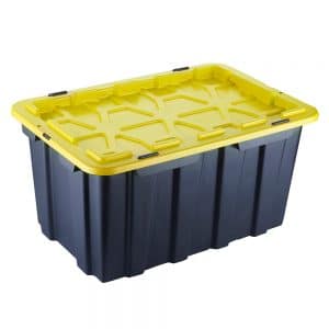 contenedor de plástico resistente con tapa